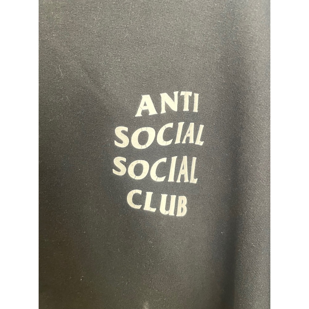 Anti Social Social Club Hoodie Kkoch Black Large - Picture 5 of 8